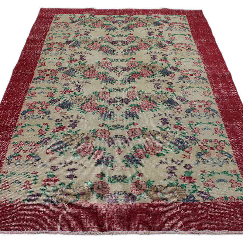 El Dokuma Vintage Halı - 145 cm x 232 cm - K0076805