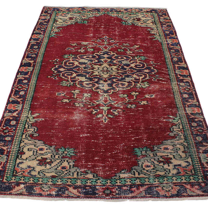 Vintage Turkish Hand-Knotted Rug - 3' 11" x 6' 7" (47" x 79") - K0076806