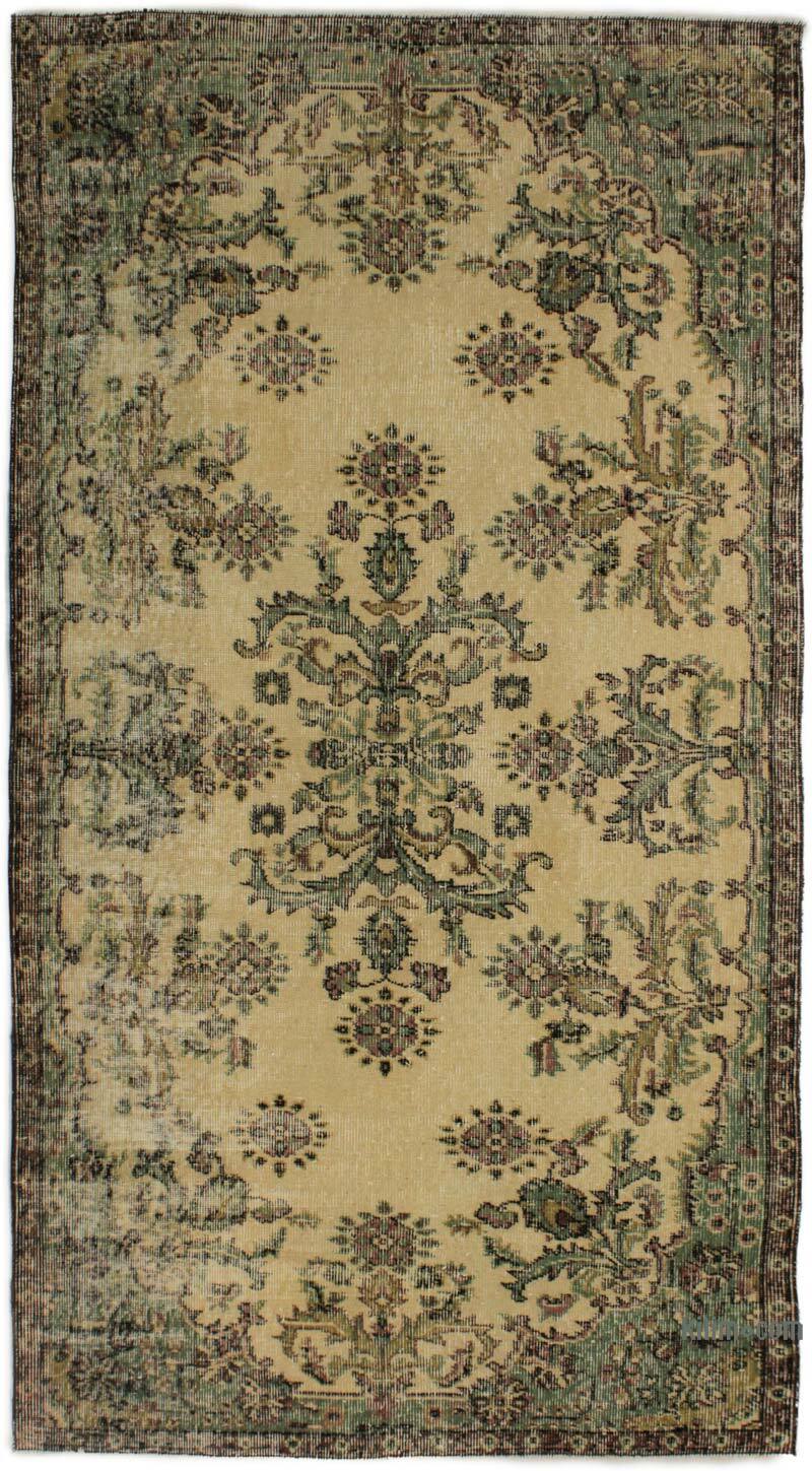 Alfombra Vintage Turca Anudada a Mano - 115 cm x 210 cm - K0076807