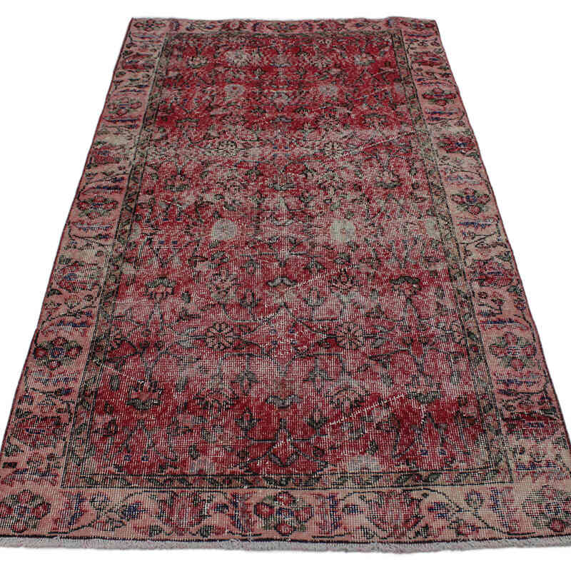 Alfombra Vintage Turca Anudada a Mano - 106 cm x 190 cm - K0076811