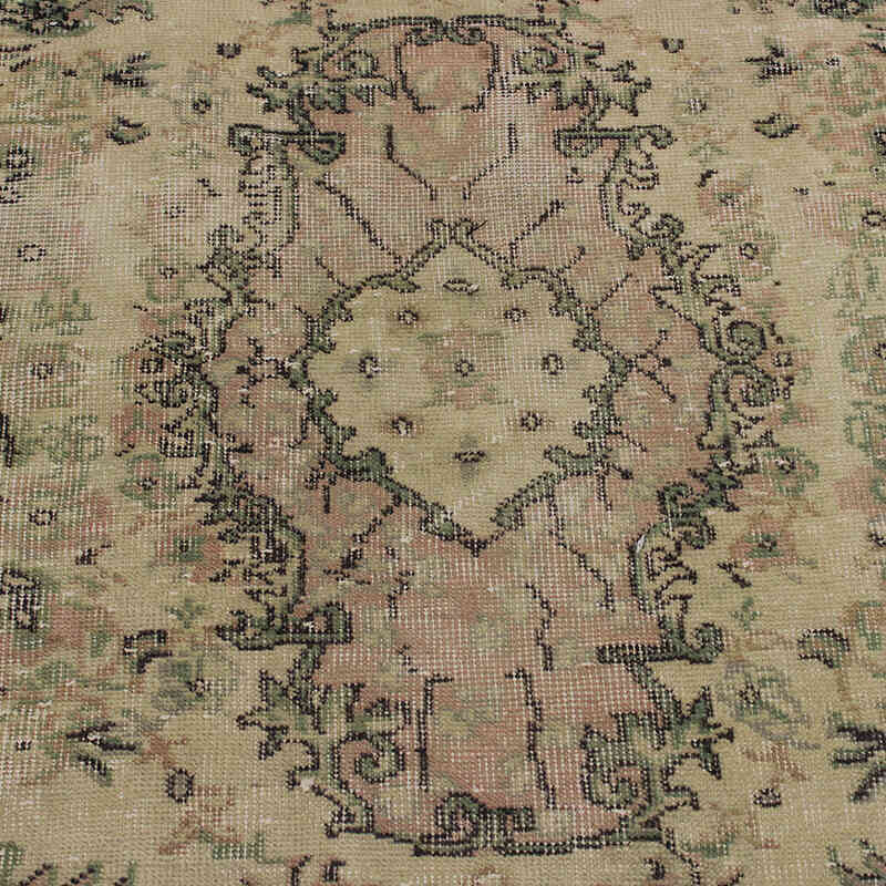 Alfombra Vintage Turca Anudada a Mano - 112 cm x 207 cm - K0076812