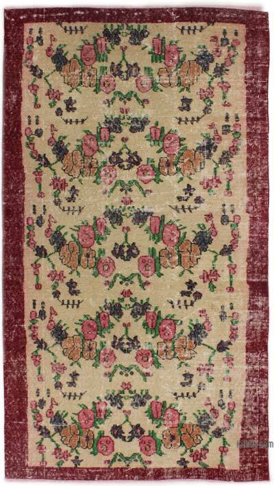 Vintage Turkish Hand-Knotted Rug - 3' 6" x 6' 3" (42" x 75")