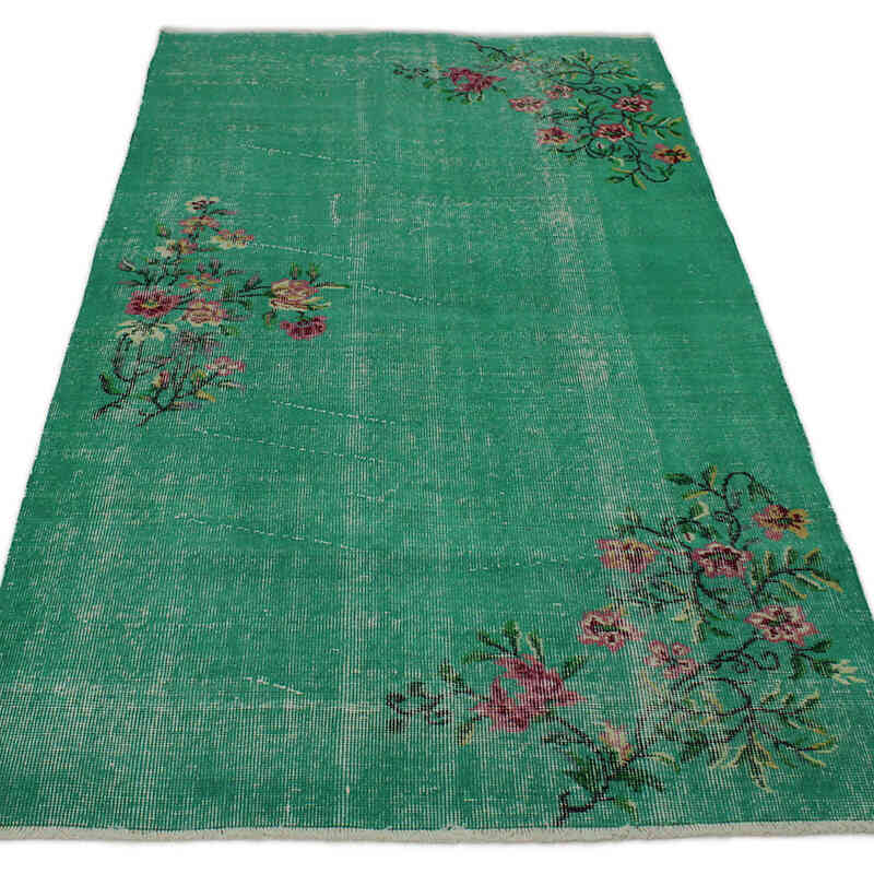 El Dokuma Vintage Halı - 113 cm x 202 cm - K0076818