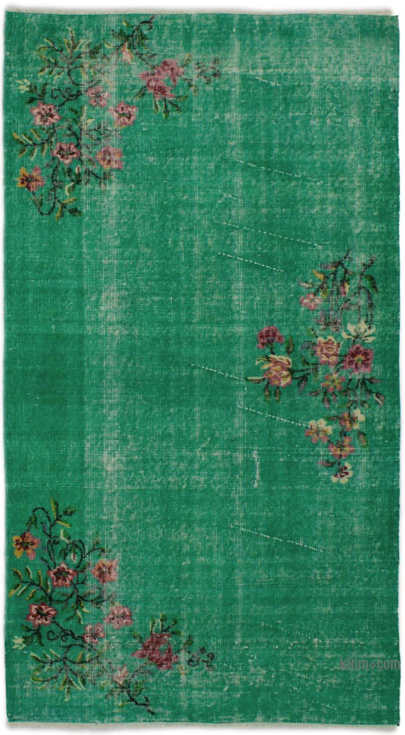 El Dokuma Vintage Halı - 113 cm x 202 cm - K0076818