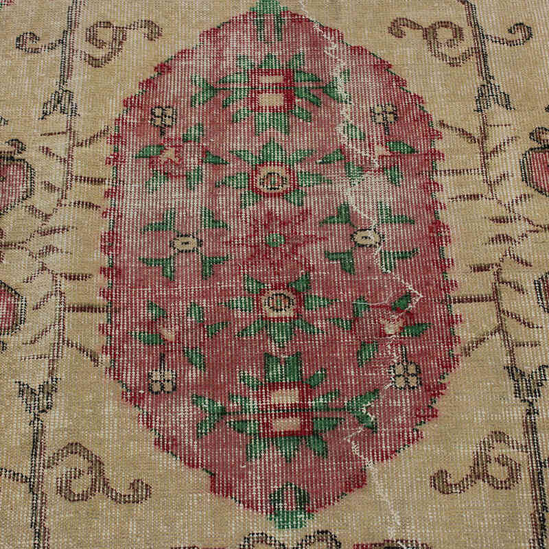 Alfombra Vintage Turca Anudada a Mano - 115 cm x 206 cm - K0076819