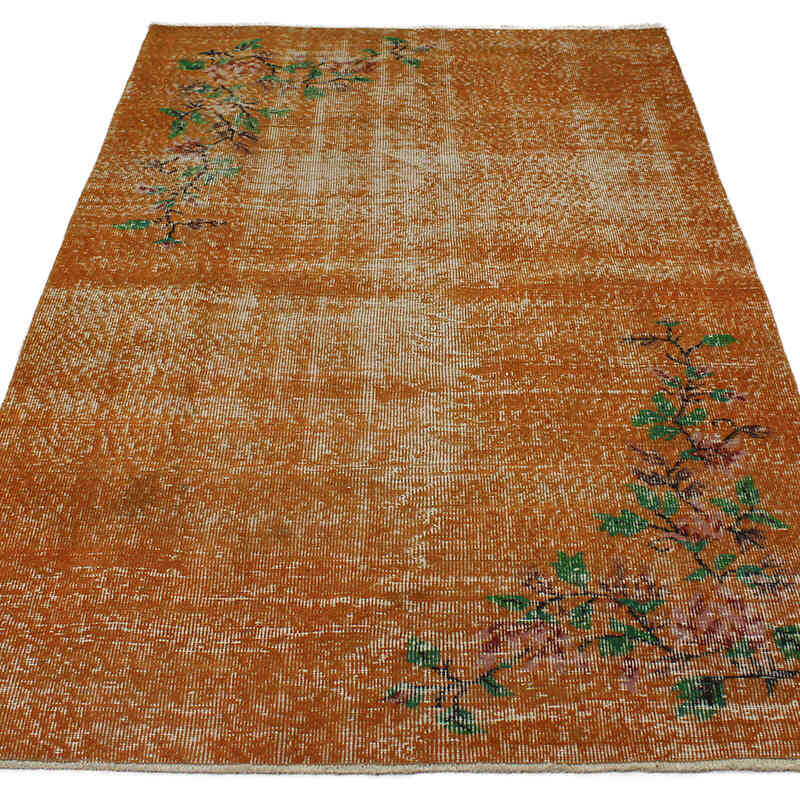 El Dokuma Vintage Halı - 118 cm x 196 cm - K0076820