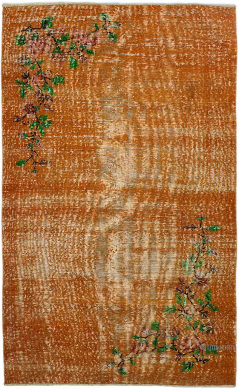 El Dokuma Vintage Halı - 118 cm x 196 cm - K0076820