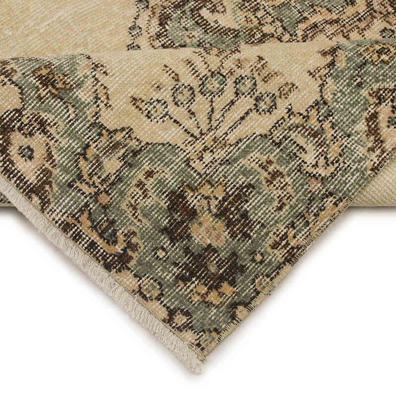 Alfombra Vintage Turca Anudada a Mano - 112 cm x 208 cm - K0076821