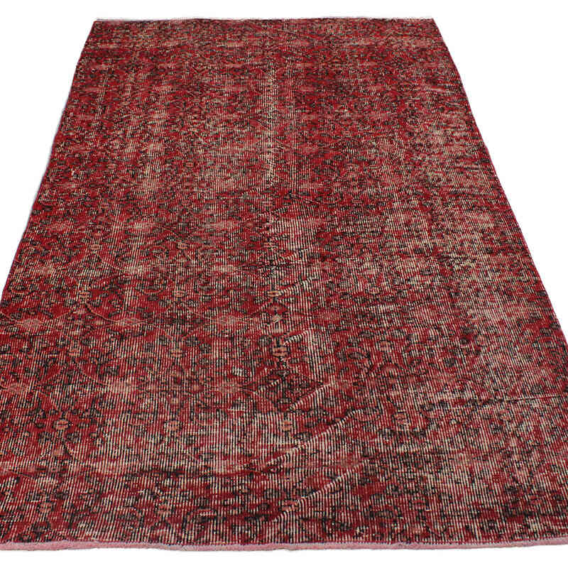 El Dokuma Vintage Halı - 114 cm x 202 cm - K0076825