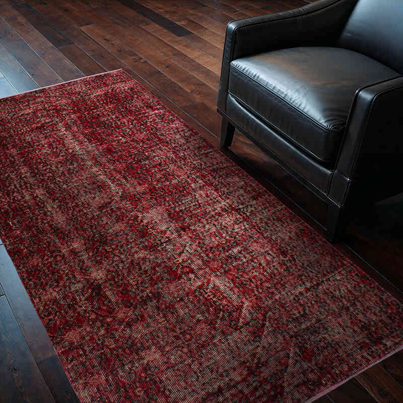 El Dokuma Vintage Halı - 114 cm x 202 cm - K0076825