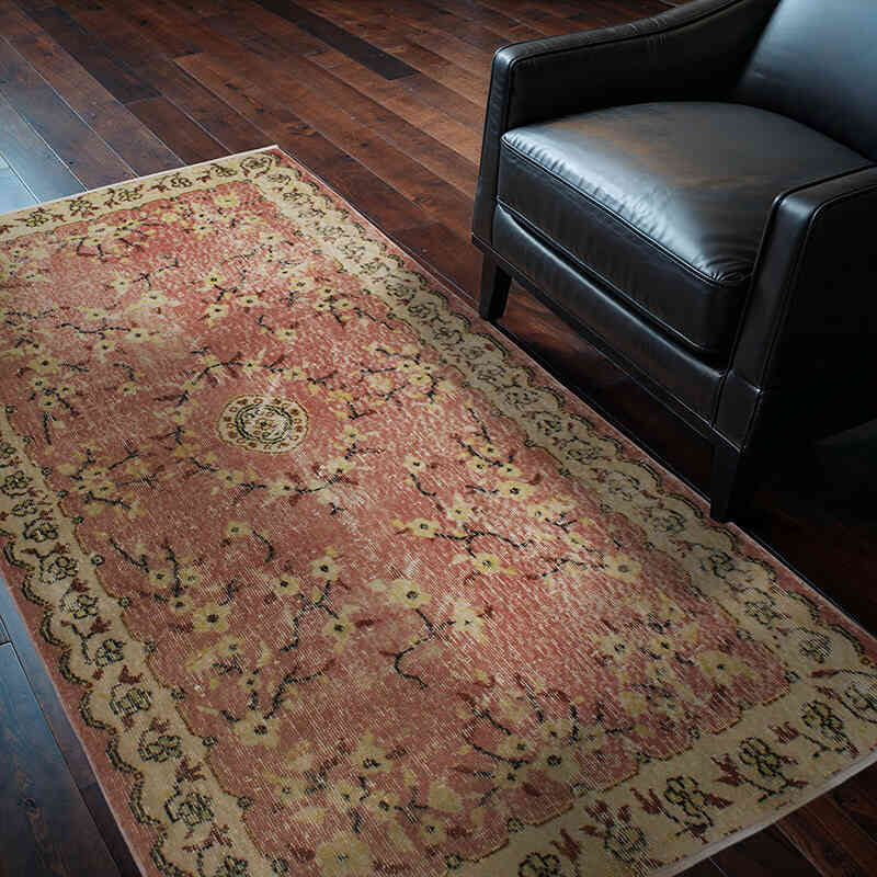 El Dokuma Vintage Halı - 118 cm x 194 cm - K0076829