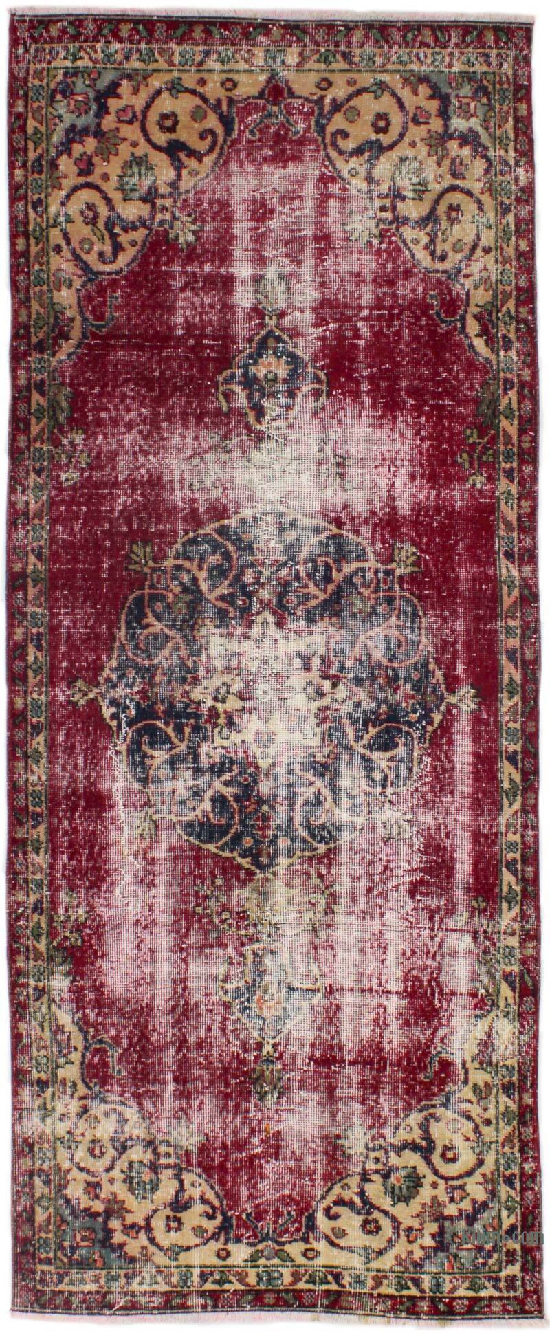 El Dokuma Vintage Halı - 85 cm x 213 cm - K0076830
