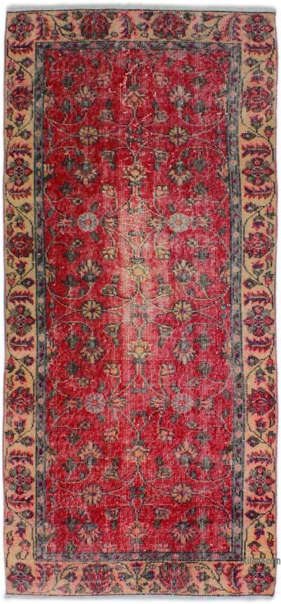 El Dokuma Vintage Halı - 88 cm x 202 cm