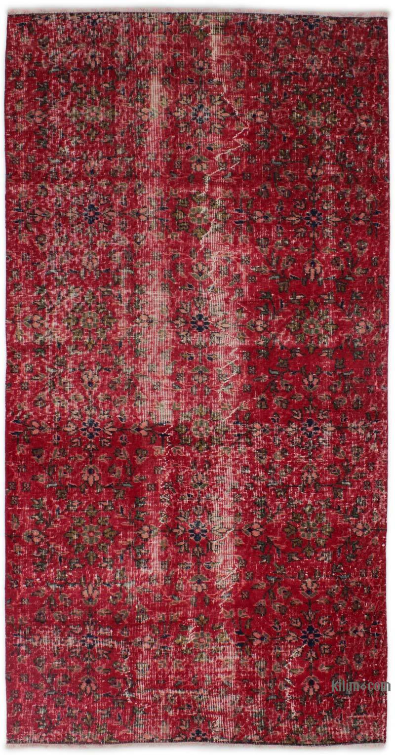 Alfombra Vintage Turca Anudada a Mano - 115 cm x 230 cm - K0076837