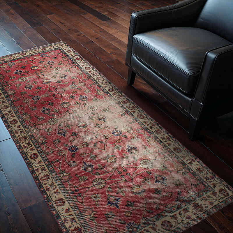 El Dokuma Vintage Halı - 96 cm x 197 cm - K0076839