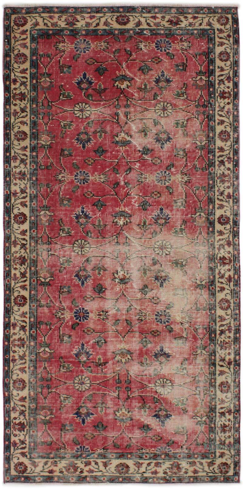 El Dokuma Vintage Halı - 96 cm x 197 cm - K0076839