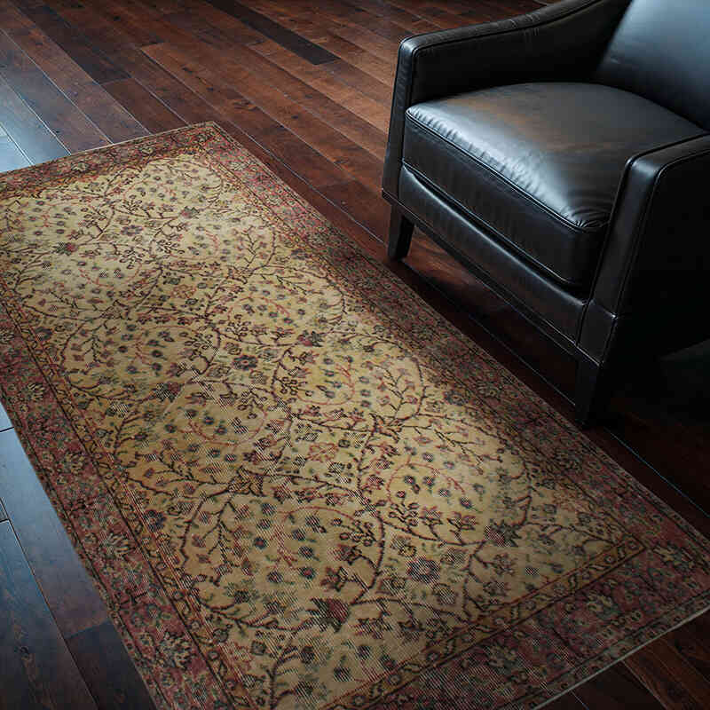 El Dokuma Vintage Halı - 113 cm x 204 cm - K0076842