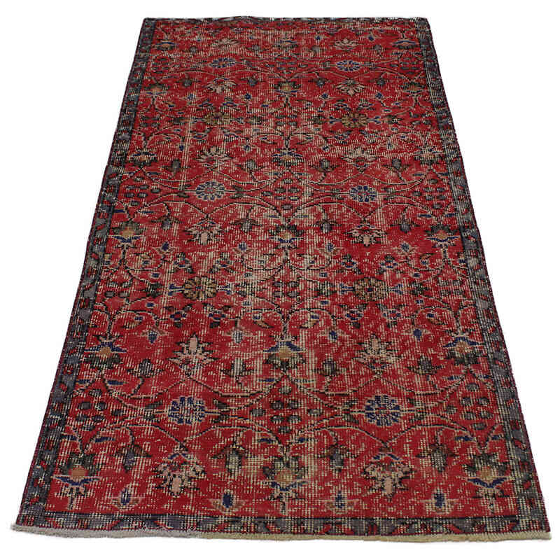 Alfombra Vintage Turca Anudada a Mano - 82 cm x 173 cm - K0076844