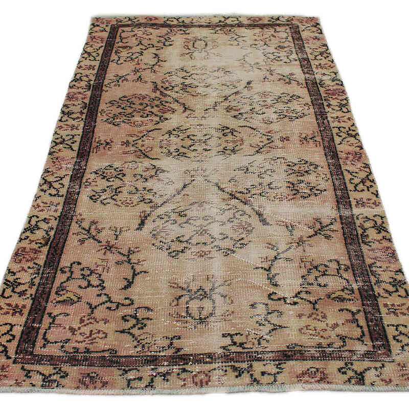 Vintage Turkish Hand-Knotted Rug - 3' 7" x 6' 1" (43" x 73") - K0076850