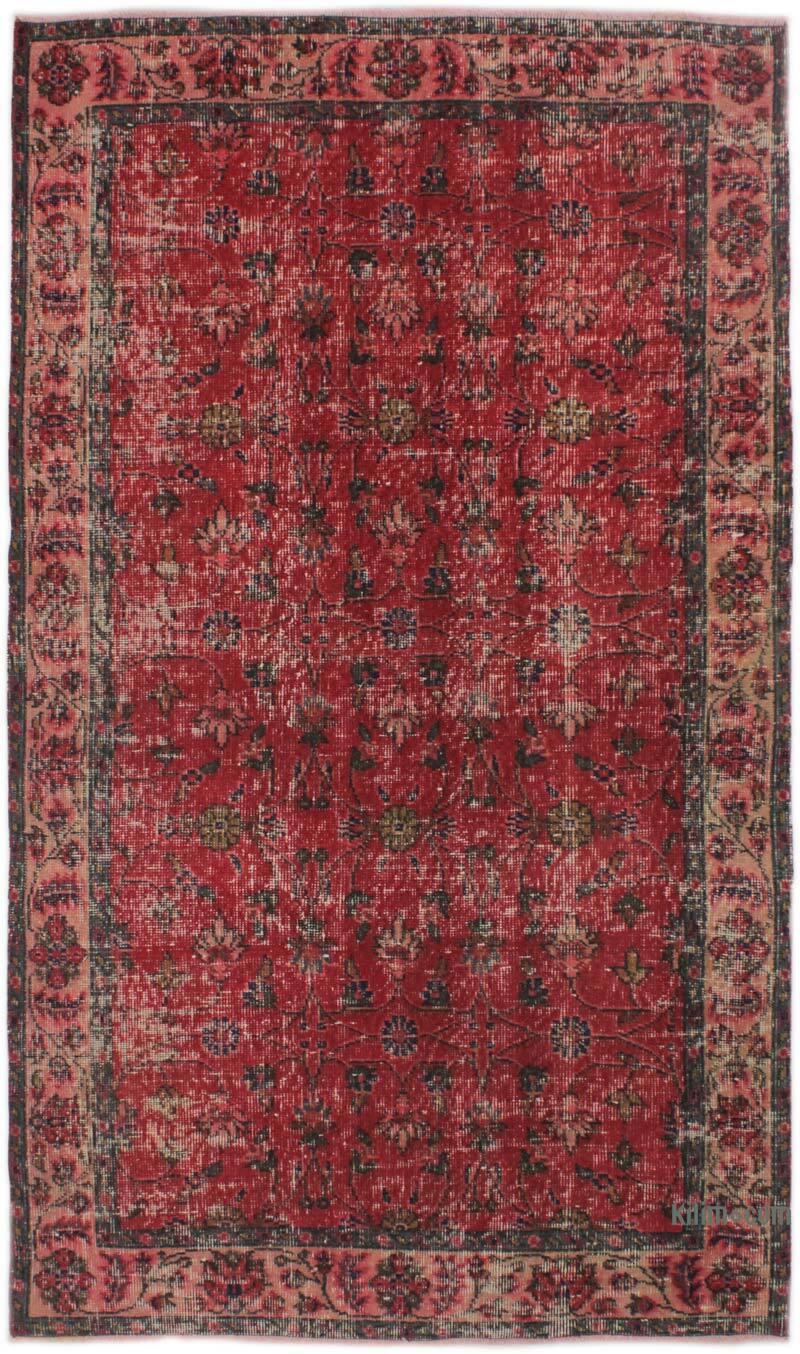 Alfombra Vintage Turca Anudada a Mano - 115 cm x 197 cm - K0076852