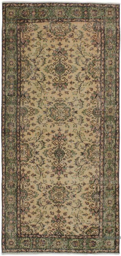 Vintage Turkish Hand-Knotted Rug - 3' 1" x 6' 8" (37" x 80")