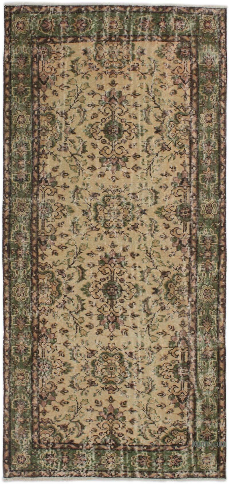 Vintage Turkish Hand-Knotted Rug - 3' 1" x 6' 8" (37" x 80") - K0076853