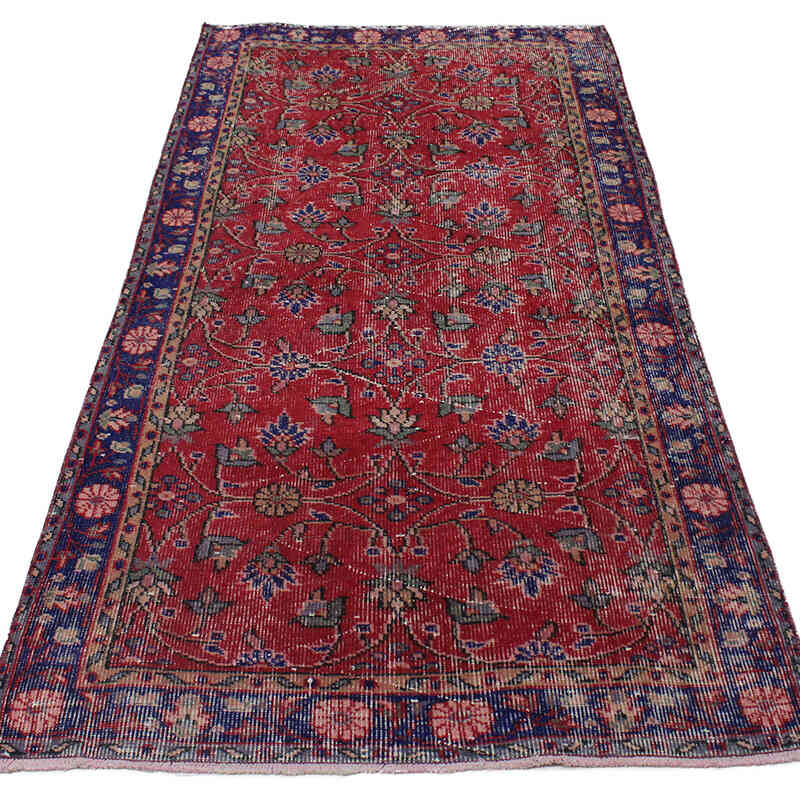 El Dokuma Vintage Halı - 97 cm x 198 cm - K0076857