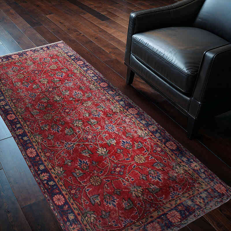 El Dokuma Vintage Halı - 97 cm x 198 cm - K0076857