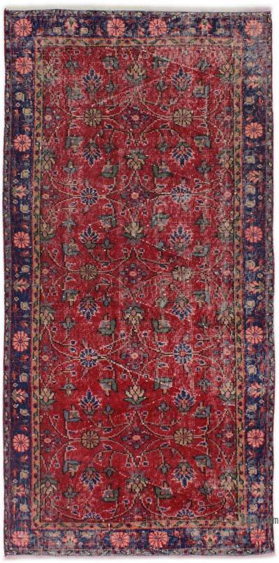 El Dokuma Vintage Halı - 97 cm x 198 cm