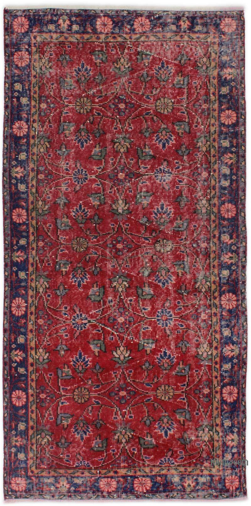 El Dokuma Vintage Halı - 97 cm x 198 cm - K0076857