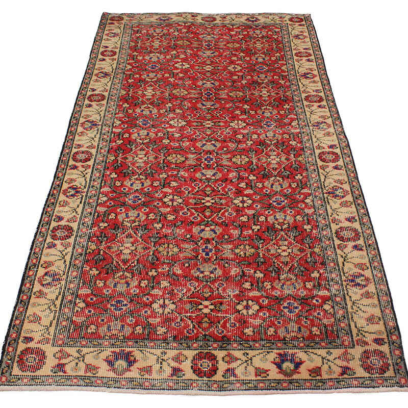 El Dokuma Vintage Halı - 94 cm x 205 cm - K0076862