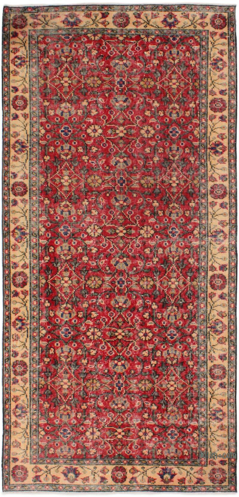 El Dokuma Vintage Halı - 94 cm x 205 cm - K0076862