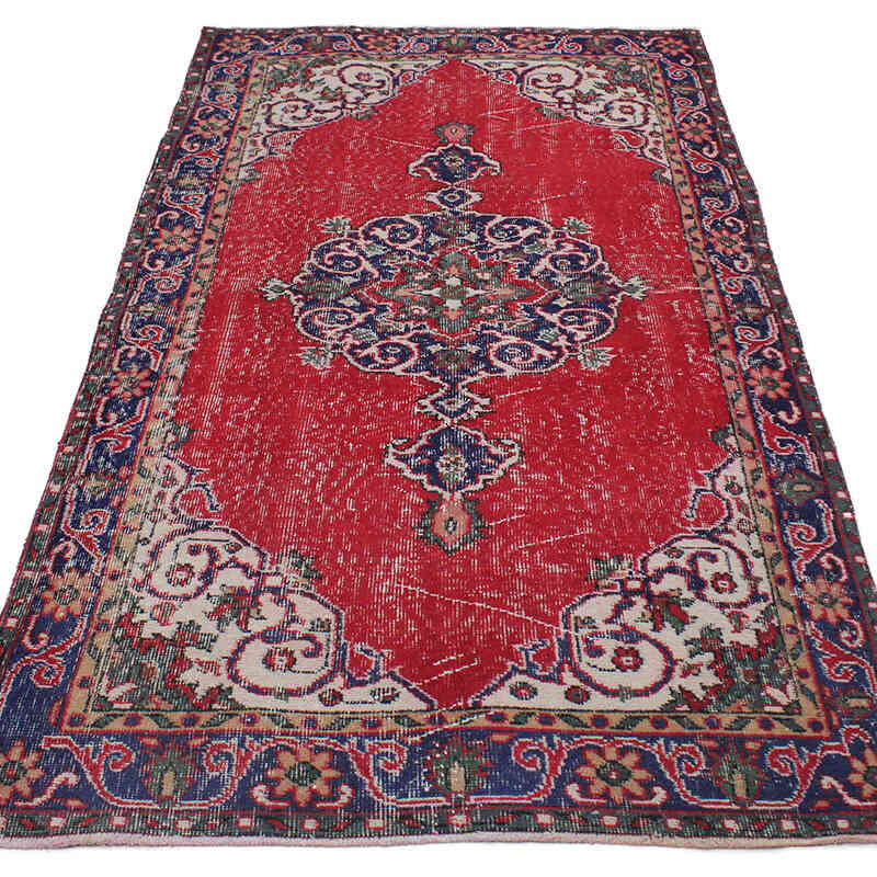 El Dokuma Vintage Halı - 112 cm x 205 cm - K0076864