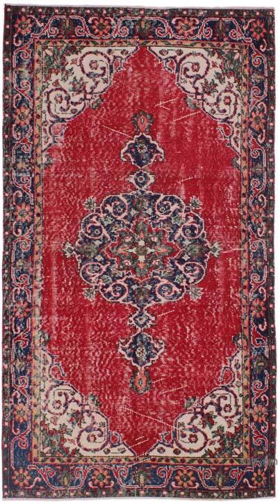 Alfombra Vintage Turca Anudada a Mano - 112 cm x 205 cm