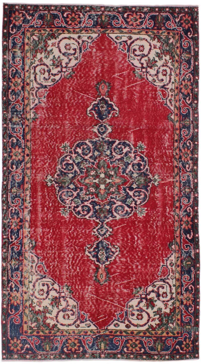 El Dokuma Vintage Halı - 112 cm x 205 cm - K0076864
