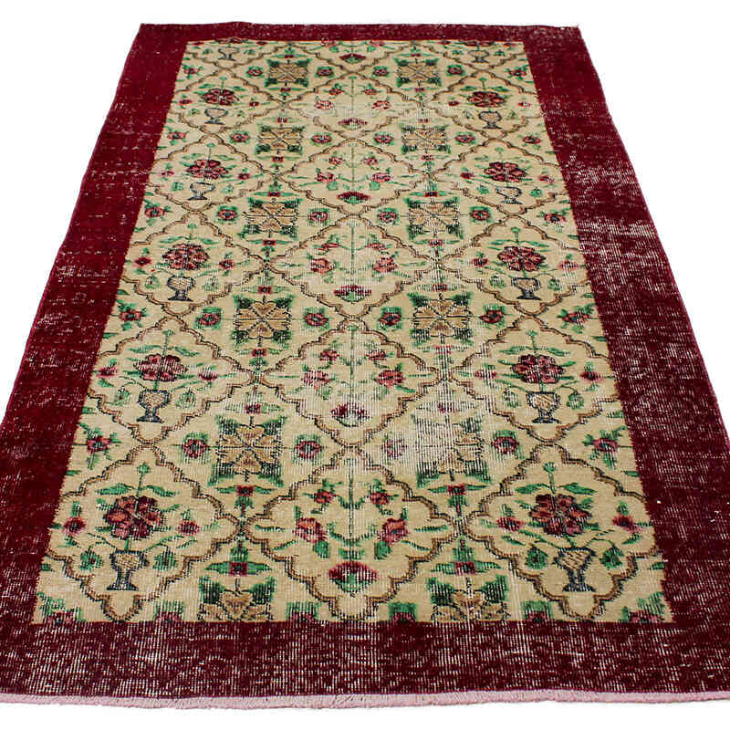 Vintage Turkish Hand-Knotted Rug - 3' 8" x 6' 8" (44" x 80") - K0076867