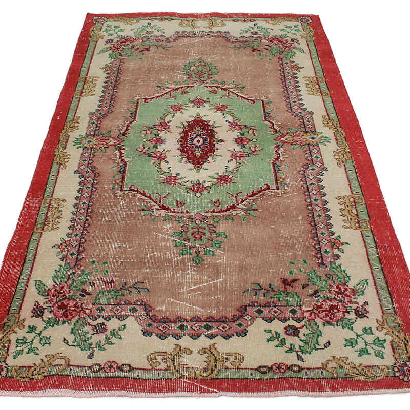Vintage Turkish Hand-Knotted Rug - 3' 8" x 6' 8" (44" x 80") - K0076873