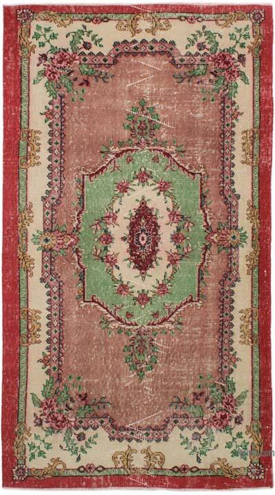 Alfombra Vintage Turca Anudada a Mano - 112 cm x 204 cm