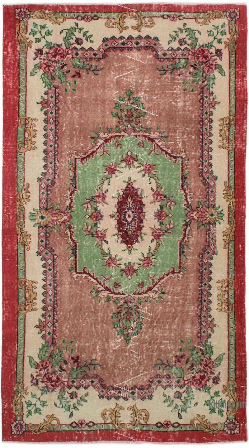 Vintage Turkish Hand-Knotted Rug - 3' 8" x 6' 8" (44" x 80") - K0076873