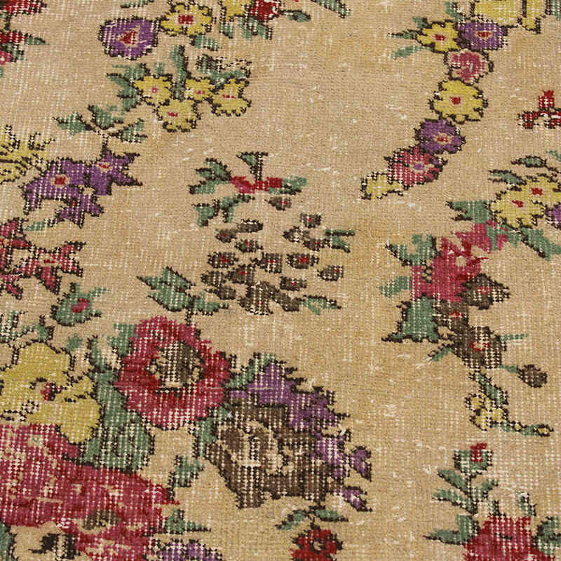 Alfombra Vintage Turca Anudada a Mano - 114 cm x 192 cm - K0076875