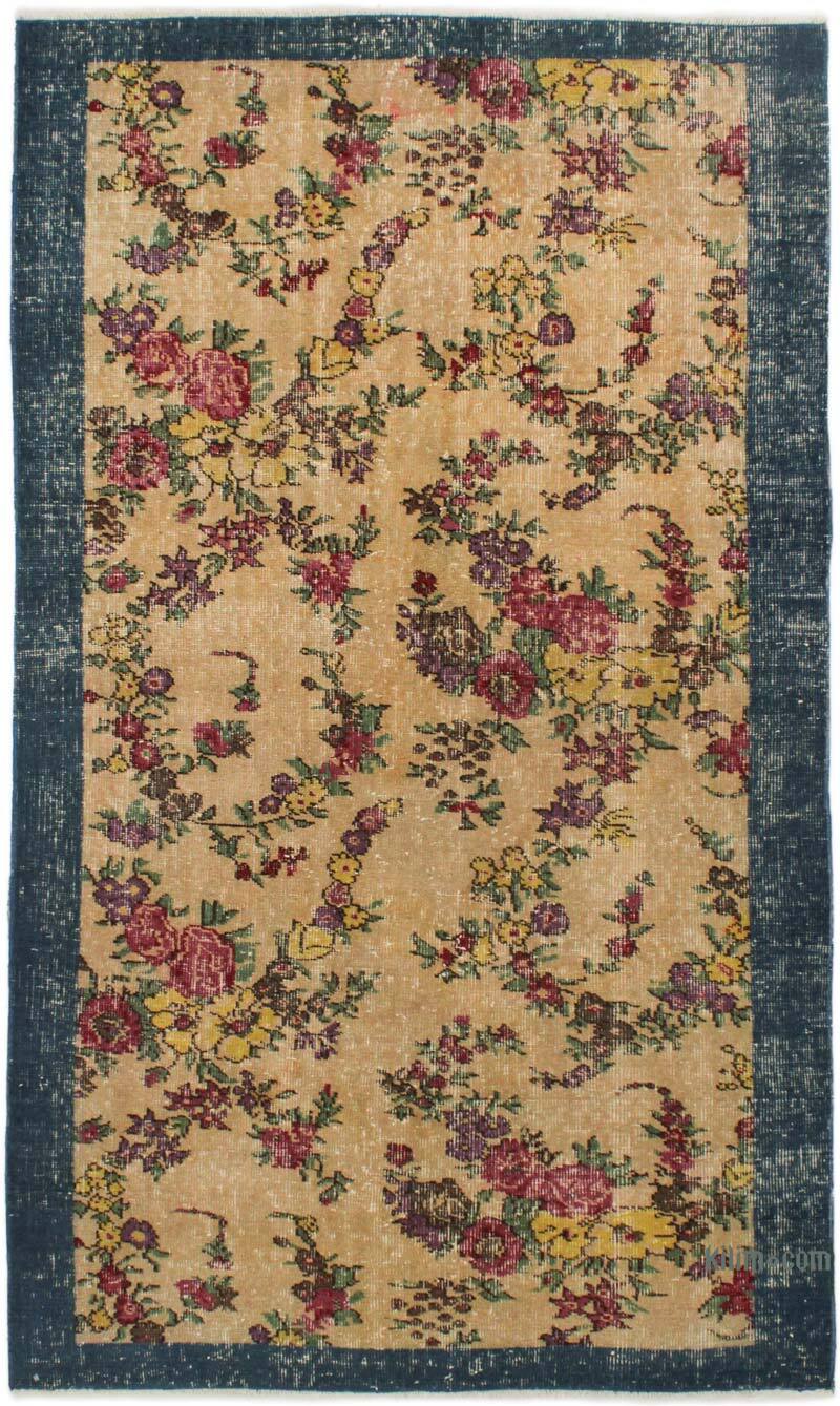 Alfombra Vintage Turca Anudada a Mano - 114 cm x 192 cm - K0076875