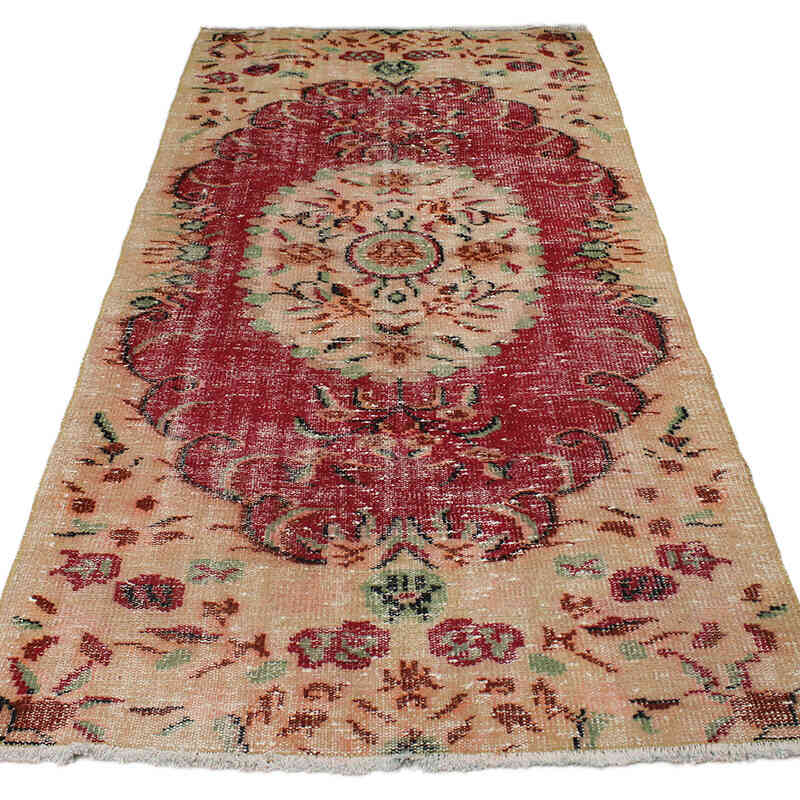 Vintage Turkish Hand-Knotted Rug - 3' 6" x 7' 3" (42" x 87") - K0076877