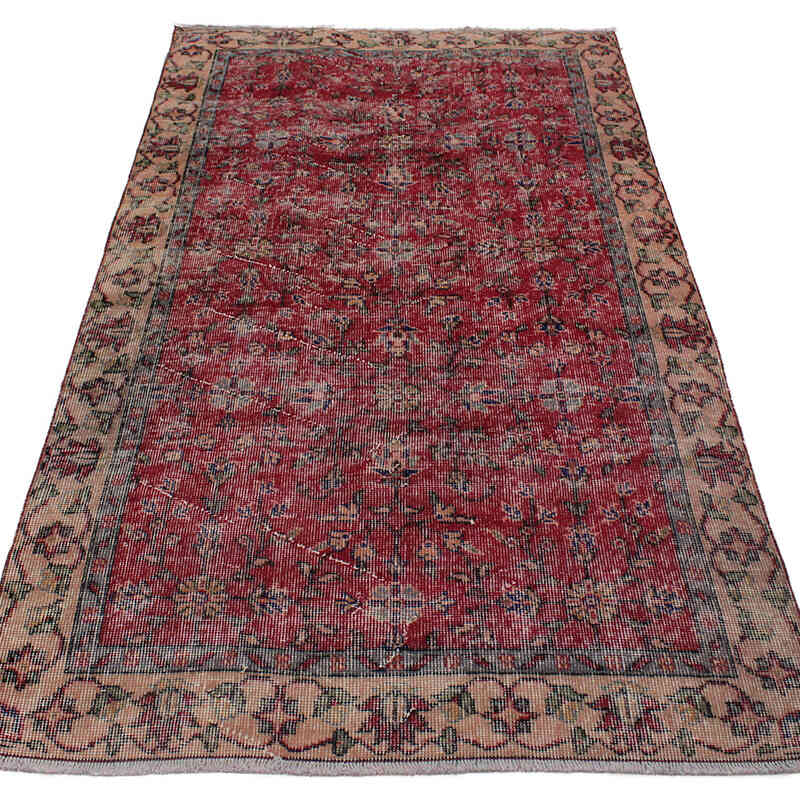 Alfombra Vintage Turca Anudada a Mano - 108 cm x 202 cm - K0076878