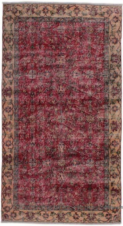 El Dokuma Vintage Halı - 108 cm x 202 cm