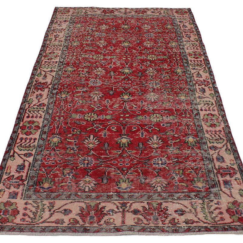 Vintage Turkish Hand-Knotted Rug - 3' 7" x 6' 11" (43" x 83") - K0076881