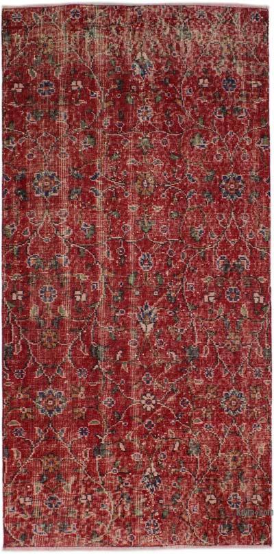El Dokuma Vintage Halı - 91 cm x 187 cm