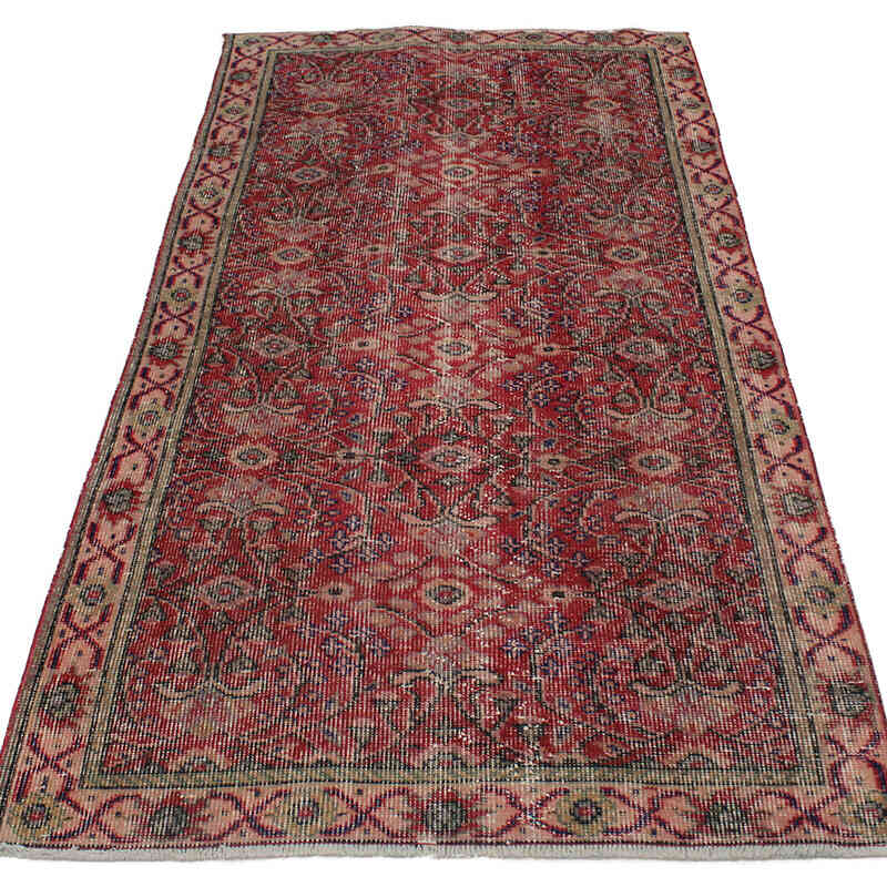 Alfombra Vintage Turca Anudada a Mano - 96 cm x 185 cm - K0076884