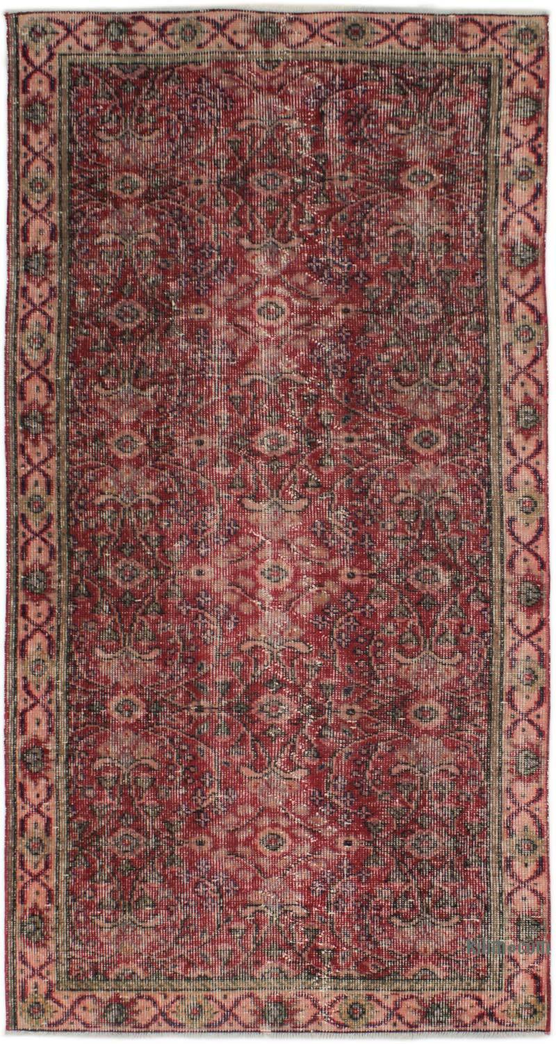 Alfombra Vintage Turca Anudada a Mano - 96 cm x 185 cm - K0076884