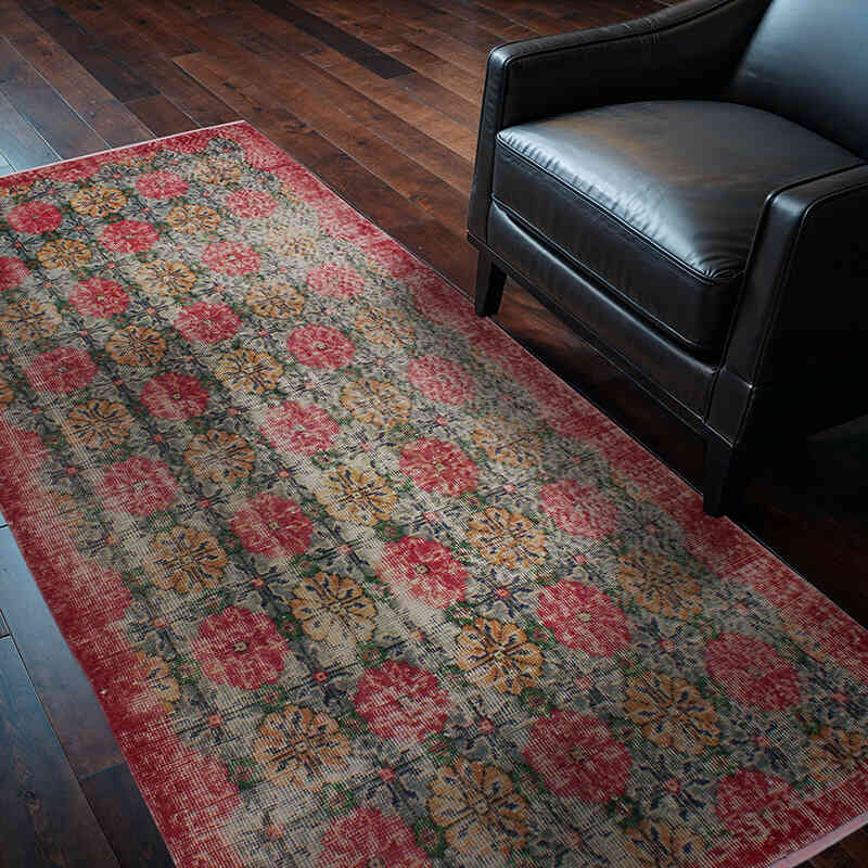 Vintage Turkish Hand-Knotted Rug - 3' 6" x 6' 9" (42" x 81") - K0076889