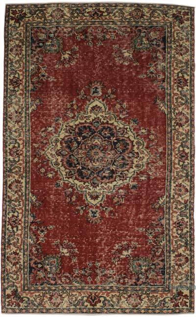 El Dokuma Vintage Halı - 124 cm x 201 cm